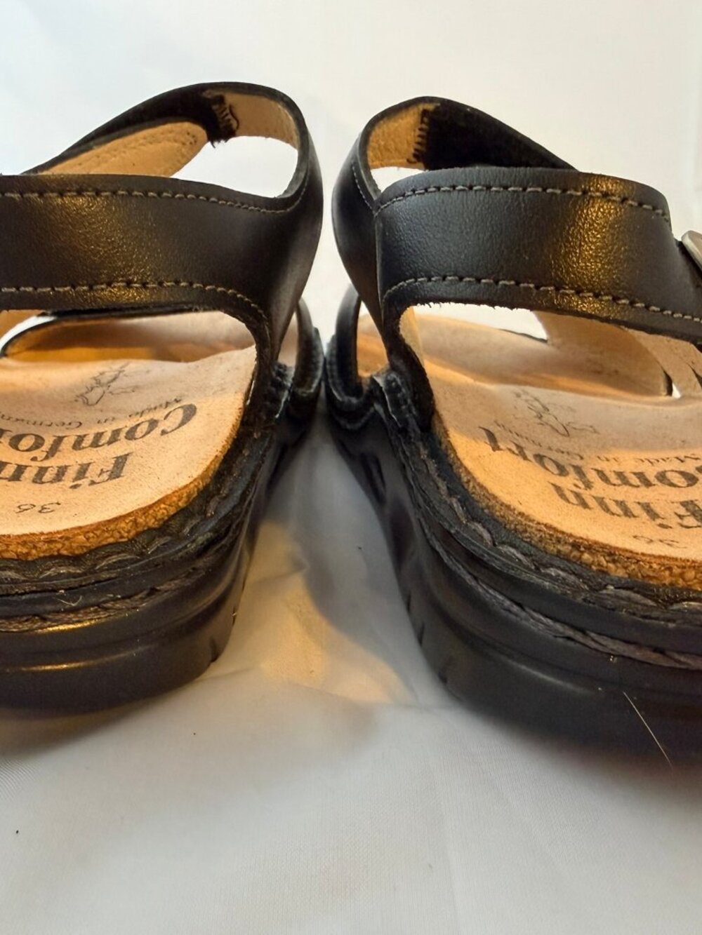 Finn Comfort Women's Tiberias Sandal - Black Nappa Women Size 36 (6 US) NIB - Picture 5 of 7